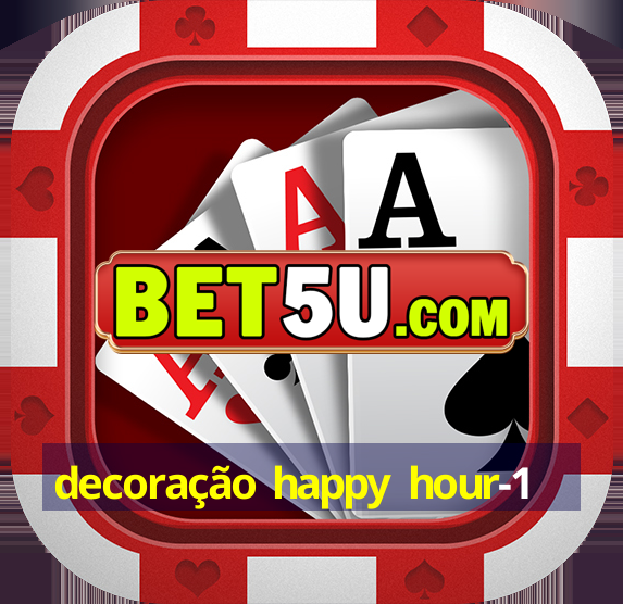 decoração happy hour